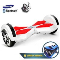 Гироскутер Smart Balance Transformers LED 8" (Белый с красным)