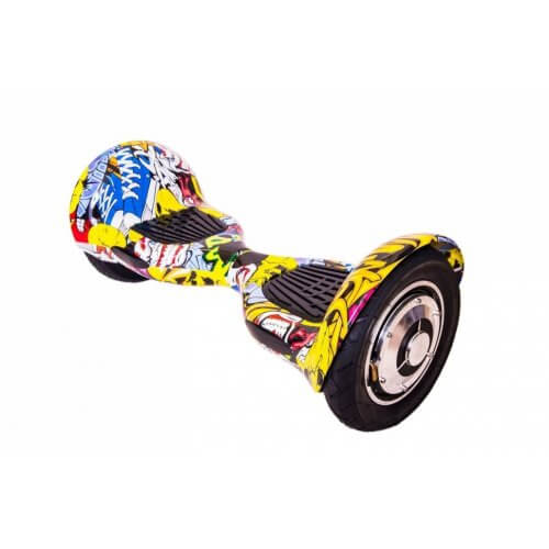 Гироскутер Smart Balance 10" c Приложением и Самобалансировкой (Желтый граффити)